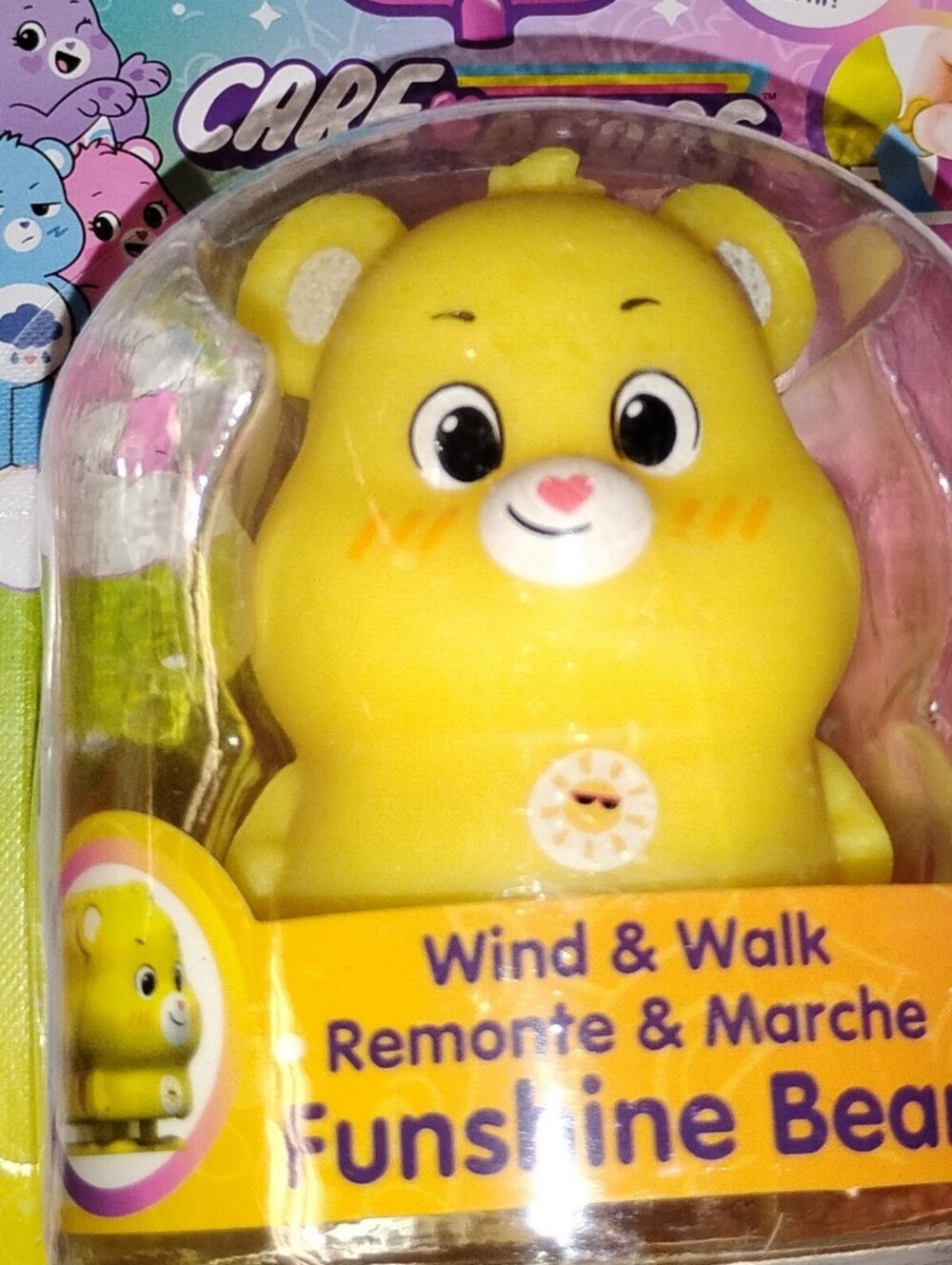 Kids' Yellow Care Bears Sunshine Bear Wind & Walk Toy